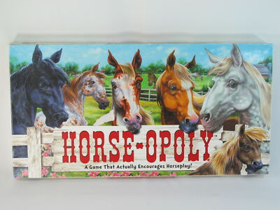 Horse-opoly 2013 Monopoly Board Game by Late for the Sky 100% Complete EUC @@@