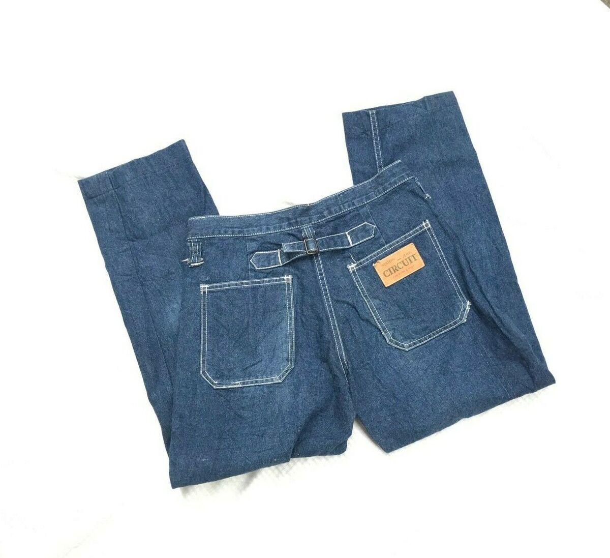 Circuit Japan Workwear Women Buckle Back Ankle VTG Jeans W29 Circuit Japan Workwear Women Buckle Back Ankle VTG Jeans W29