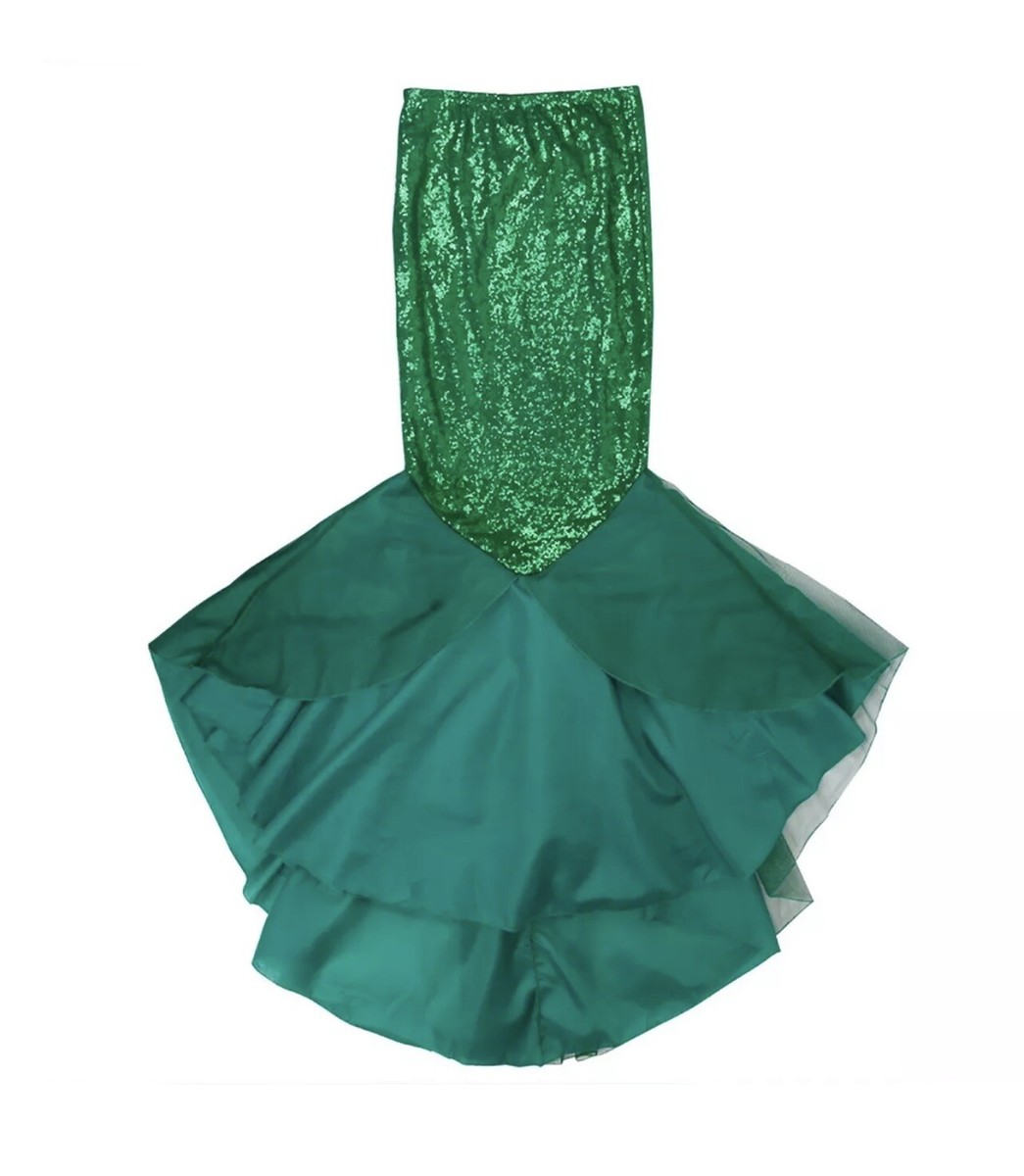 Mermaid Costume Mermaid Sequin Maxi Skirt Women Mermaid Tail Skirt