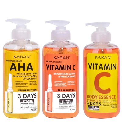 AHA Body Serum Remove Dark Skin Lightening Bleaching STRONG WHITENING Serum Body
