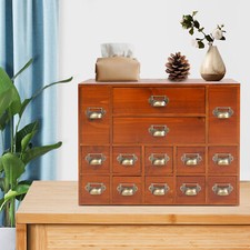 Vintage Storage Drawer Cabinet with 14 Drawers for Home or Office Organization