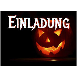 16 Einladungskarten Kindergeburtstag Geburtstagseinladung Halloween Party Ebay