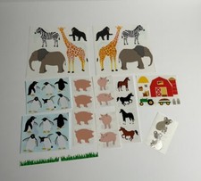 Vintage Mrs. Grossman  s Stickers By The Yard 1990  s Farm Animals Mod Sheets Set