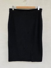    Womens Mela Purdie Viscose Stretch Elastic Waist Jersey Skirt Black Size 12 M