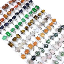 Wholesale 20pcs/Lot Vintage Rings For Women Stone Fashion Jewelry Party Gift