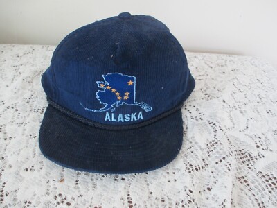 Vintage Alaska Corduroy Snapback Rope Hat Blue Cap | eBay
