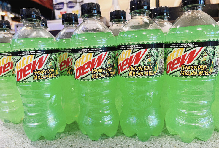 👀USA🇺🇸SHIPPED👀 6x 20oz Mountain Dew Honey-dew Bottles Limited Edition Rare