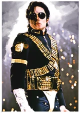 MICHAEL JACKSON * Custom ACEO * Fun Novelty * MUSIC ARTIST * Art Card * ATC