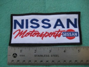 A PAIR OF HILLMAN Motor Racing Car Patches Sew / Iron On