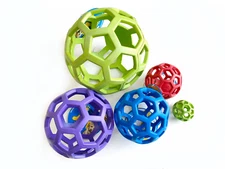 JW Pet Holee Roller Ball Dog chew Toy Hol-ee ball Assorted Color pick size