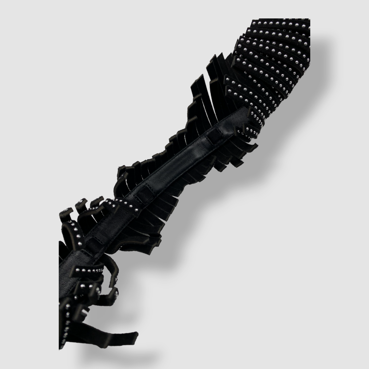$2620 Alaia Women's Black Fringe Knee High Sandal Shoes Size