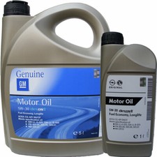 6 Litri Olio Motore Originale GM OPEL Dexos2 5w30 Acea C3 BENZINA TURBO DIESEL