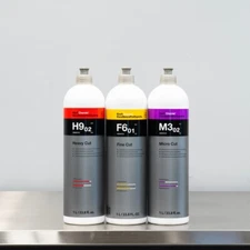 Koch Chemie Compound Polish Combo 1 Liter | Heavy Fine Micro Cut | 3 Bottles