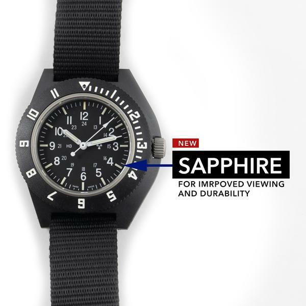 US Military Pilot Navigator Aviation Sterile Watch Marathon