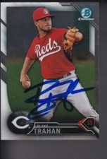 2016 Bowman Chrome * BLAKE TRAHAN  * Cincinnati Reds Signed Card (SIP313)