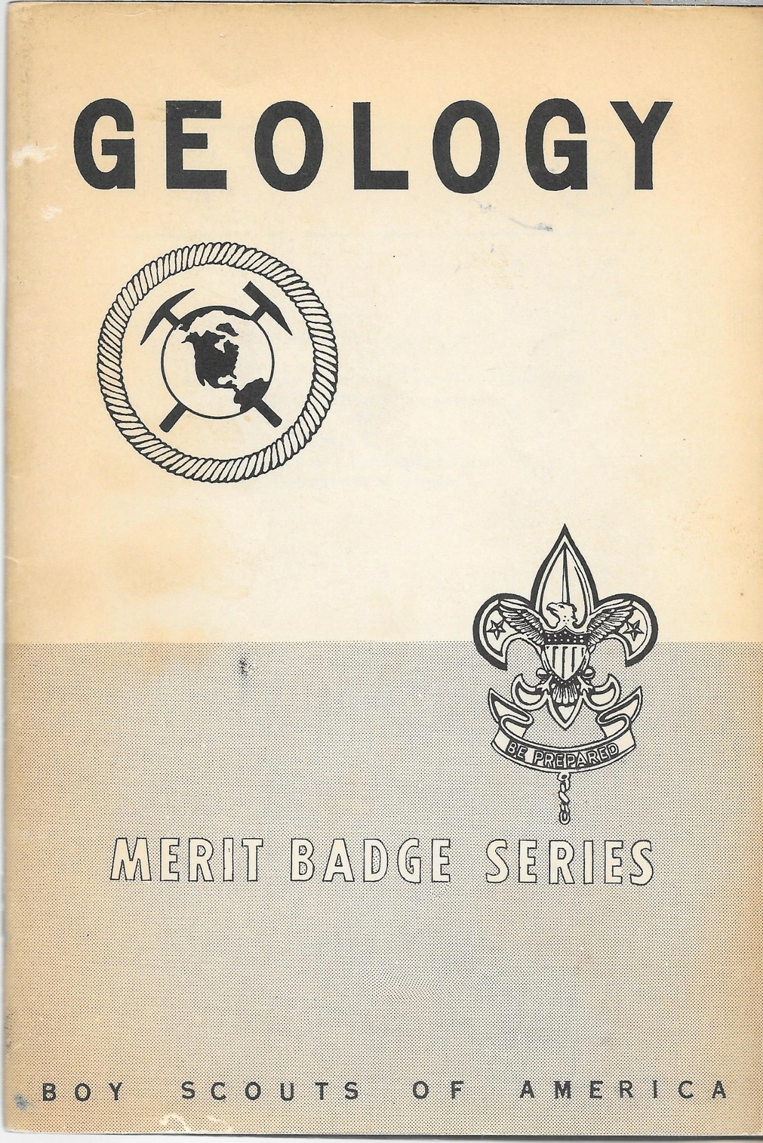 1950 Prototype Geology Merit Badge Pamphlet Boy Scouts of America BSA
