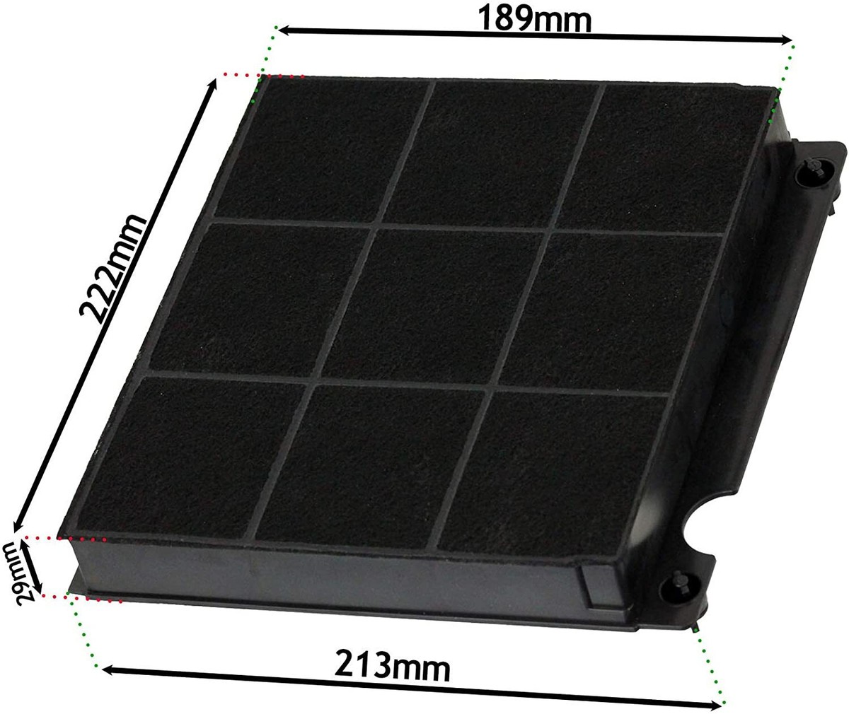 Sparefixd ZANUSSI Type 15 Cooker Hood Carbon Filter - Foto 7