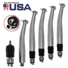 5*Standard Dental Fast High Speed Handpiece with 4 Holes Quick Coupling ZR