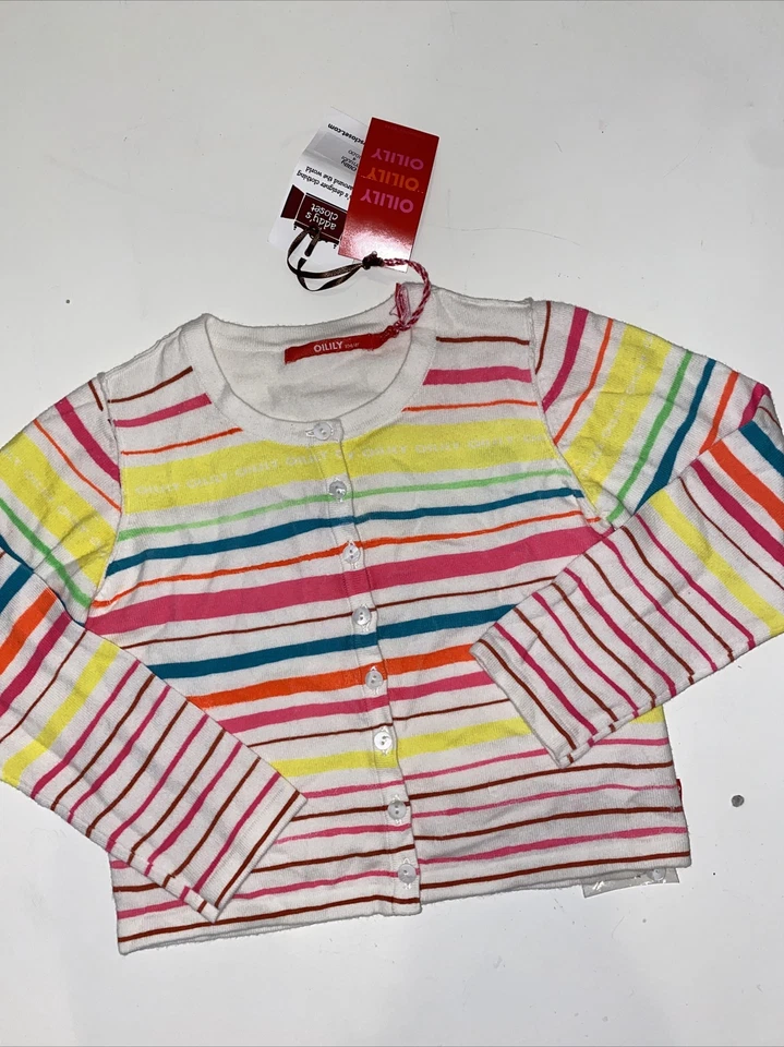 NOVO COM ETIQUETAS 104 SUÉTER CARDIGÃ LISTRADO KIEZEL OLEOSO IL ETAIS UNE FOIS 4 anos - Imagem 3 de 4