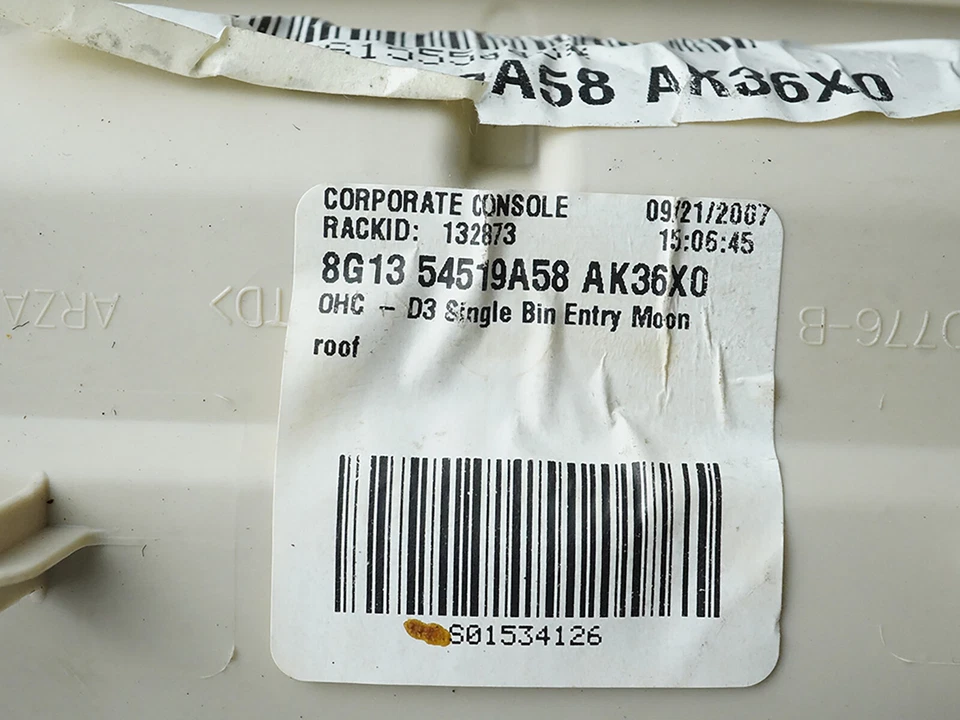 Lámpara de luz domo consola superior Mercury Sable 2008-2009 8G1354519a58 OEM Foto 3 de 4