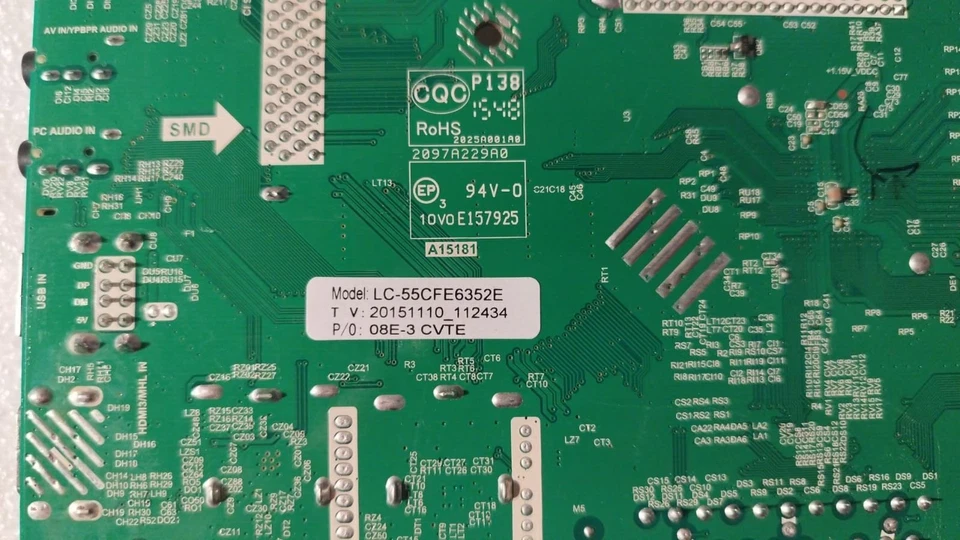 MAIN BOARD T.MS6308.711 PER TV SHARP LC-55CFE6352E - Immagine 3 di 3