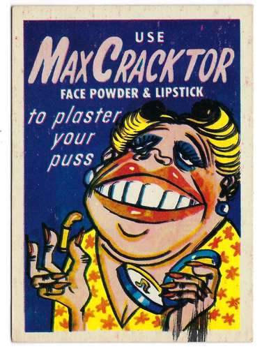 1960 Leaf Foney Ads MR. FONEY'S FUNNIES Card #33 MAX CRACKTOR ex - 第 1/2 張圖片