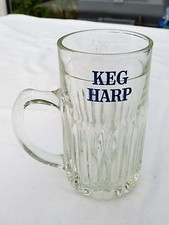 KEG HARP IRISH HALF PINT GLASS TANKARD STEIN  IMMACULATE
