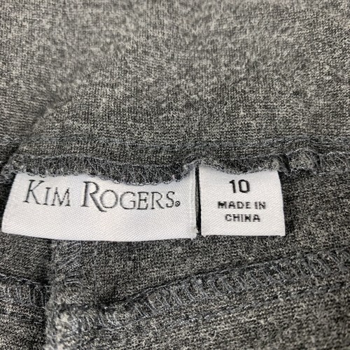 Kim Rogers Hose Damen Größe 10 grau zum Anziehen Stretch Komfort Taschen - Bild 2 von 8