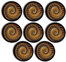 Spiral Drawer Pulls | Abstract Cabinet Knobs | Dark Steampunk Decor 4, 6 or 8pc