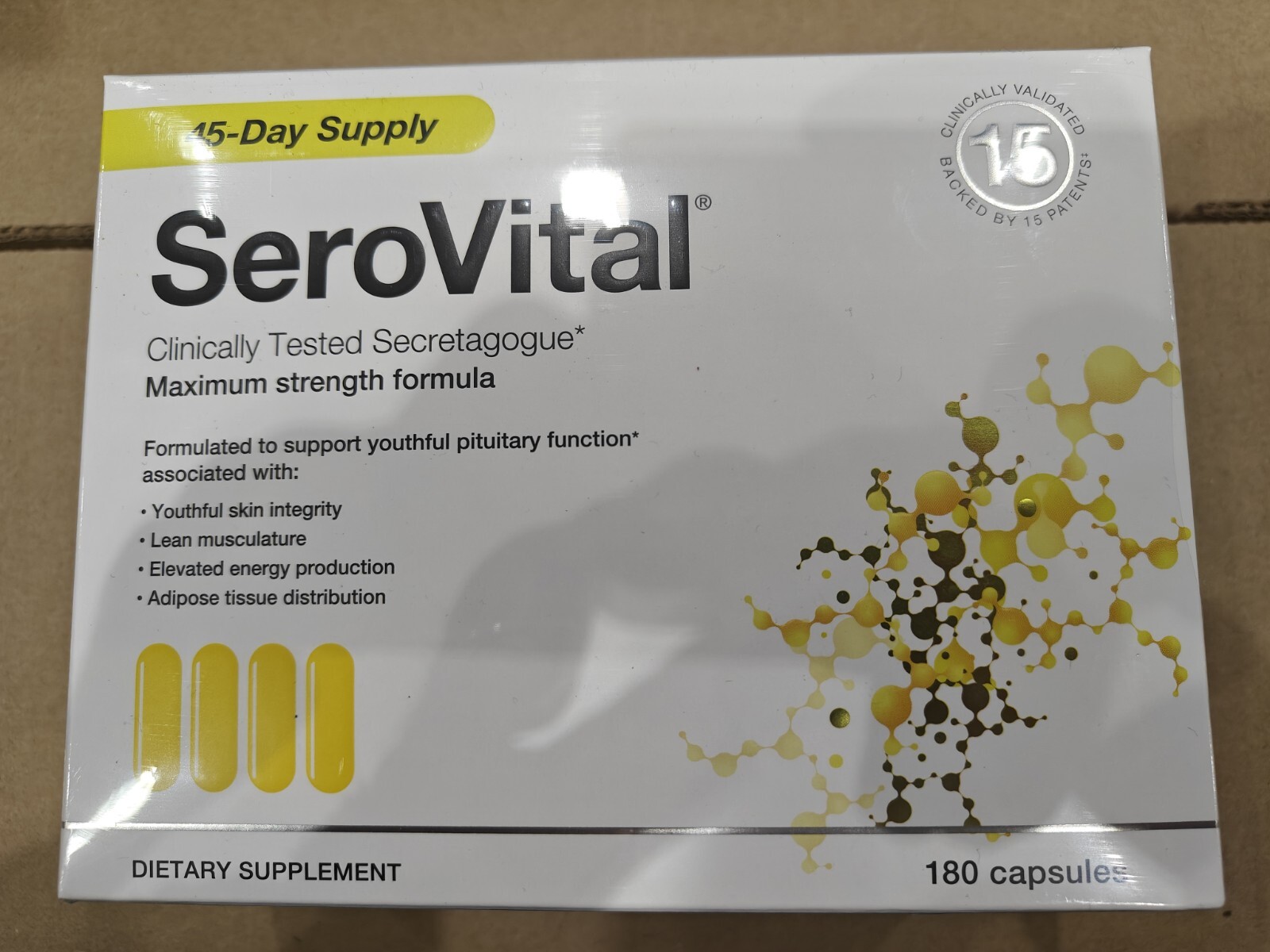 Serovital Capsules, 180Count, Maximum Strength, Dietary Supplement