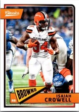 2018 Panini Classics RED BACK /299 #24 Isaiah Crowell - Cleveland Browns