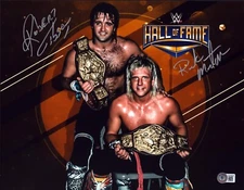 Ricky Morton & Robert Gibson Signed 11x14 Photo BAS COA WWE AWA NWA SMW Auto'd 1
