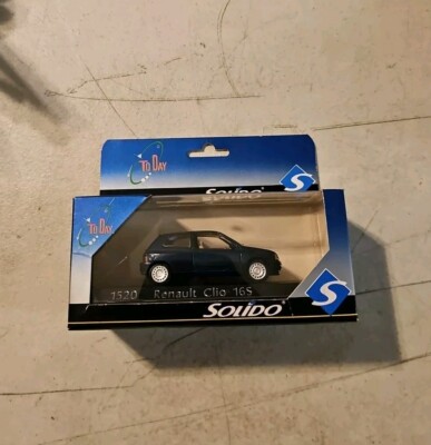 Solido 1/43 Scale Model Car 1520 - Renault Clio 16S - Blue | eBay