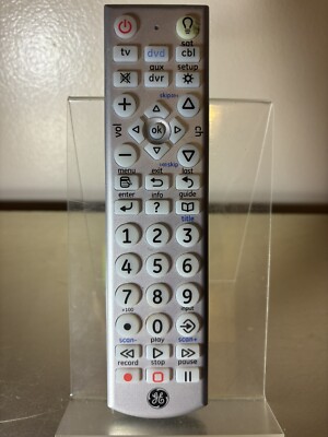 GE 24929-V2 UNIVERSAL BIG-BUTTON 4-DEVICE DVR Remote Control