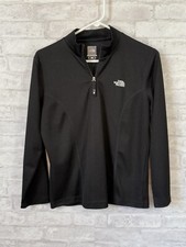 The North Face Women's North Face Quarter Zip Knit Pullover Black Size Large