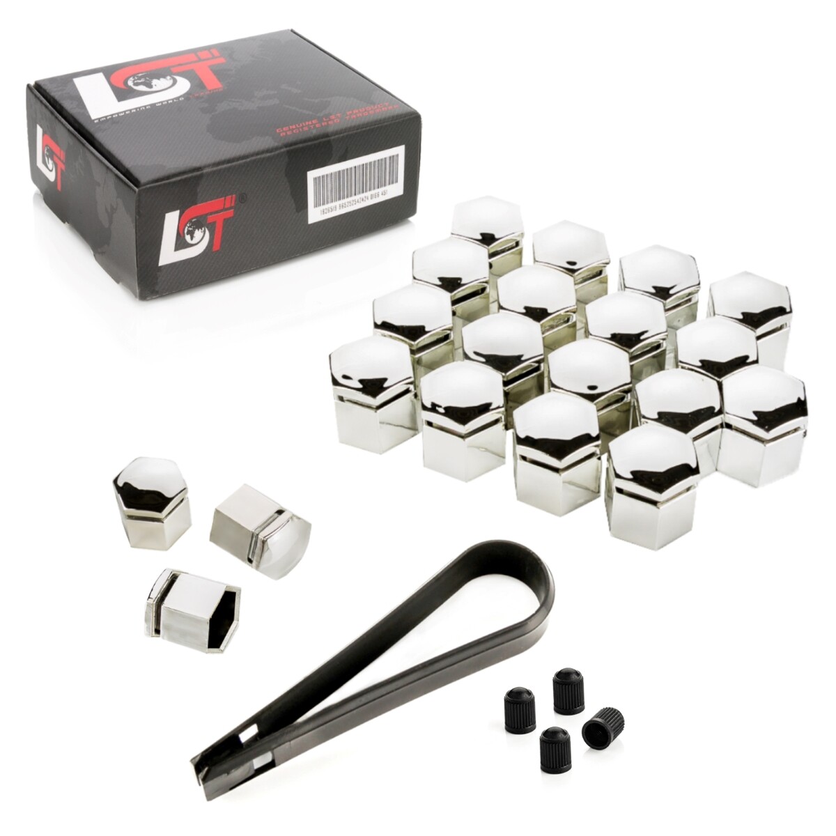 20X Wheel Nut Caps Set Chrome 17Mm For SUZUKI