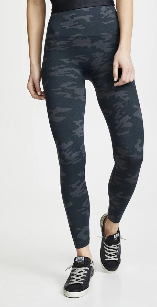Spanx Look at Me Now Seamless Leggings FL3515 Black Camo Large