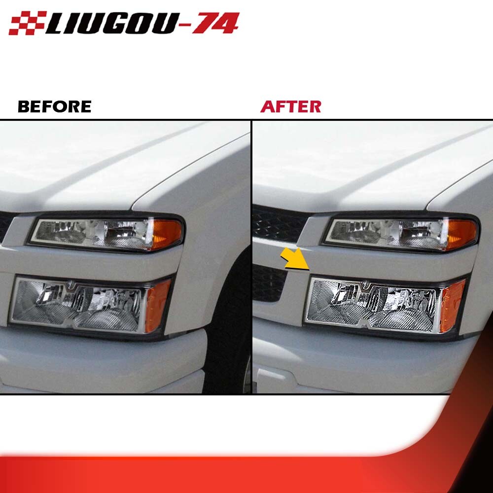 Fit For 0412 GMC Canyon/Chevy Colorado Headlight Headlamp Lens Clear