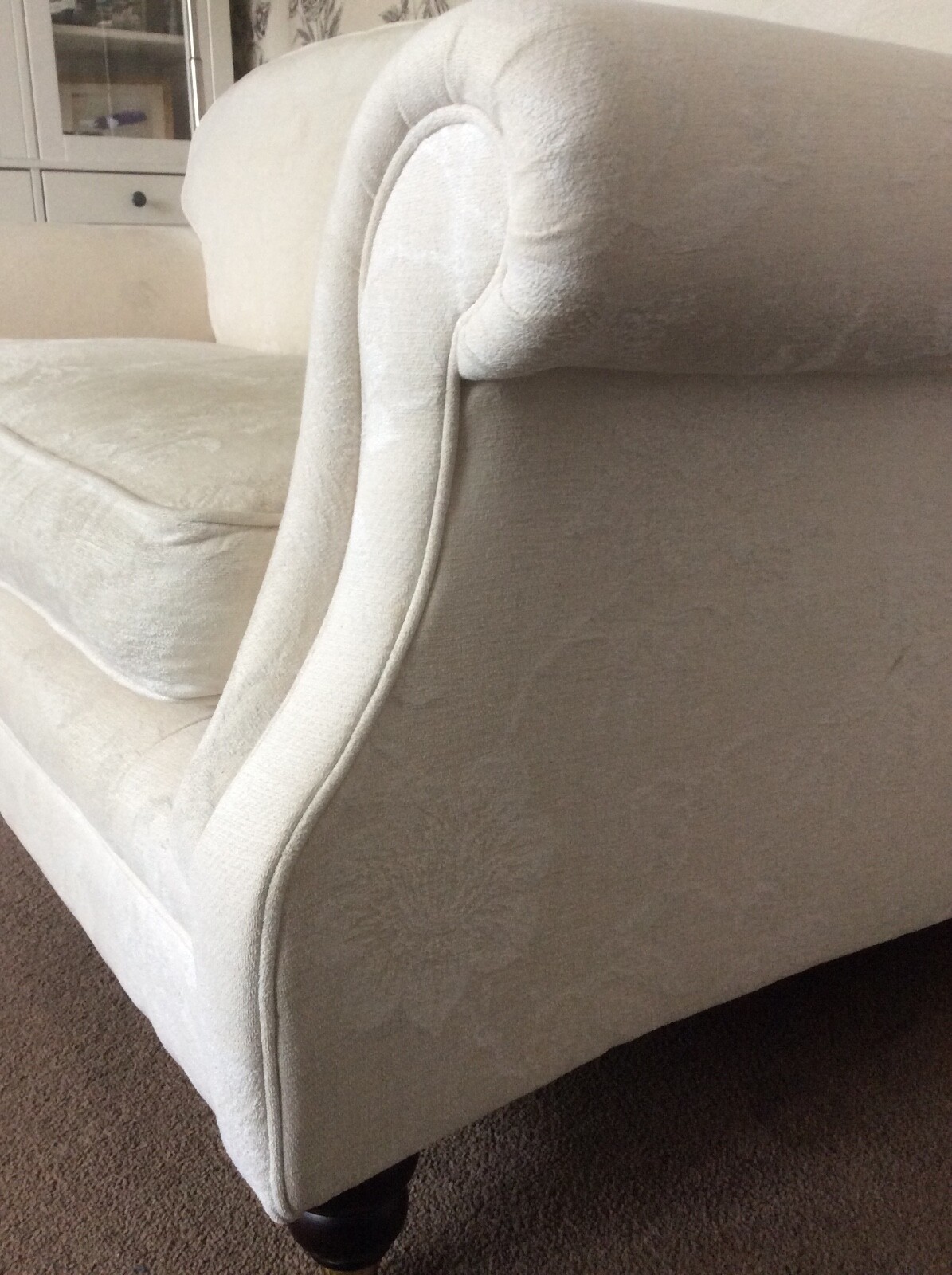Laura Ashley sofa Large Two Seater Cream eBay