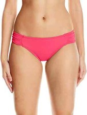 La Blanca Women's Goddess Shirred Hipster Bikini Bottom Swimwear Size 12
