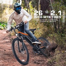 26inch Electric Bike 21-Speed Mountain Bicycle 500W 48V City Ebike w/LCD 20MPH  