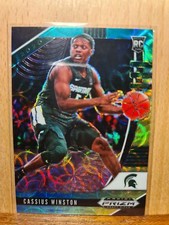 Cassius Winston #29 2020 Draft Picks Green Yellow Choice PRIZM Rookie  E0107A