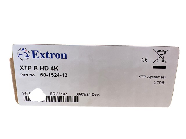 Extron XTP R HD 4K 60-1524-13U 4K HDMI Receiver 330' over CATx for sale ...
