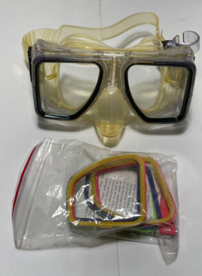 Scuba Diving Tusa Mask Liberator X Ten with Extra Lens Retainers