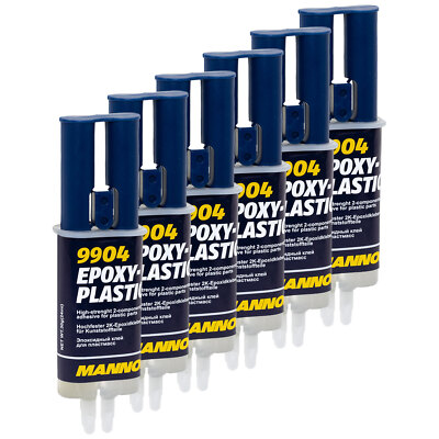 Mannol 9904 2K Epoxy-Plastik Klebstoff 6x 30g Epoxidkleber Zweikomponentenkleber
