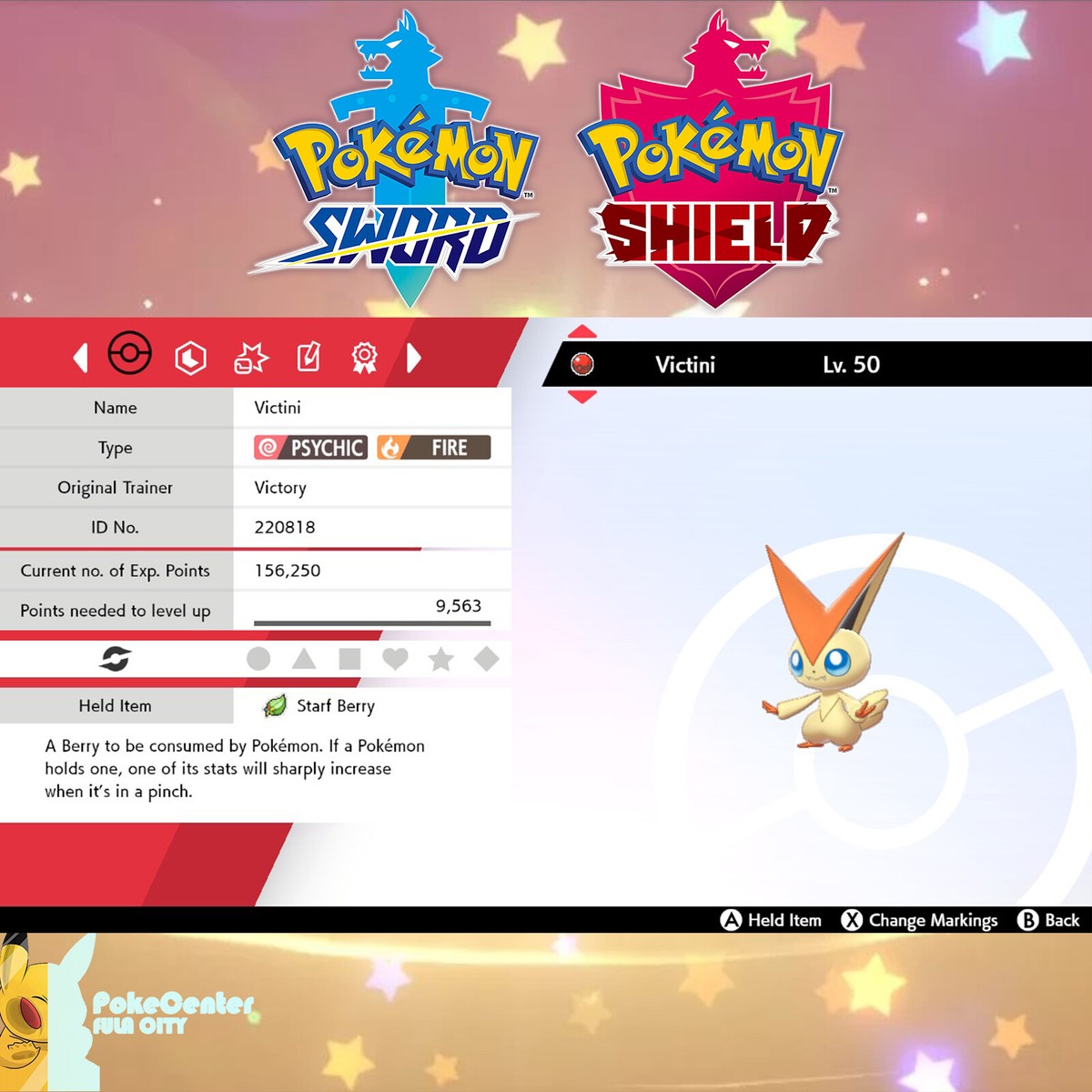 2022 Victini 🔷Event World Championships WCS22 🔷 Pokemon Sword