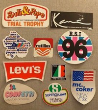 Lotto 10 adesivi /sticker vintage. POOH, LEVIS, RUTILIUS, SUPERGA, ecc.