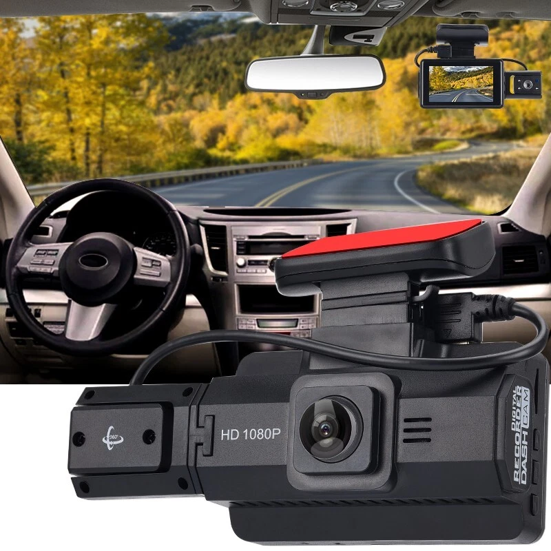 HD 1080P Dual Lens Car DVR Driving Video Recorder Front Inside Camera Dash Cam Foto 2 de 4