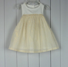 Baby Gap Baby Girls 2pc Metallic Sparkle Dress Knit Top White Diaper Cover 3-6M