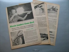 "Muzzle Loaders Come Back" vintage original five-page special feature from 1962